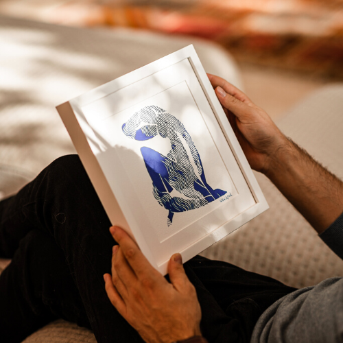 idée cadeau art contemporain , un tableau